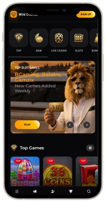 Wildchance Casino Mobile App